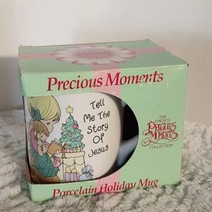 Vtg. 1994 Precious Moments Porcelain Christmas Mug